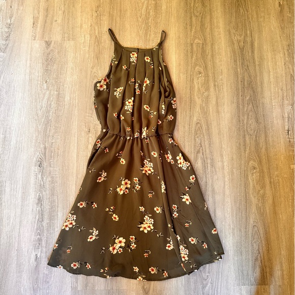 Francesca’s Blue Rain Halter Dress - Picture 1 of 2